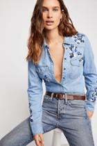 Rodeo Babe Buttondown Top By Free People Denim